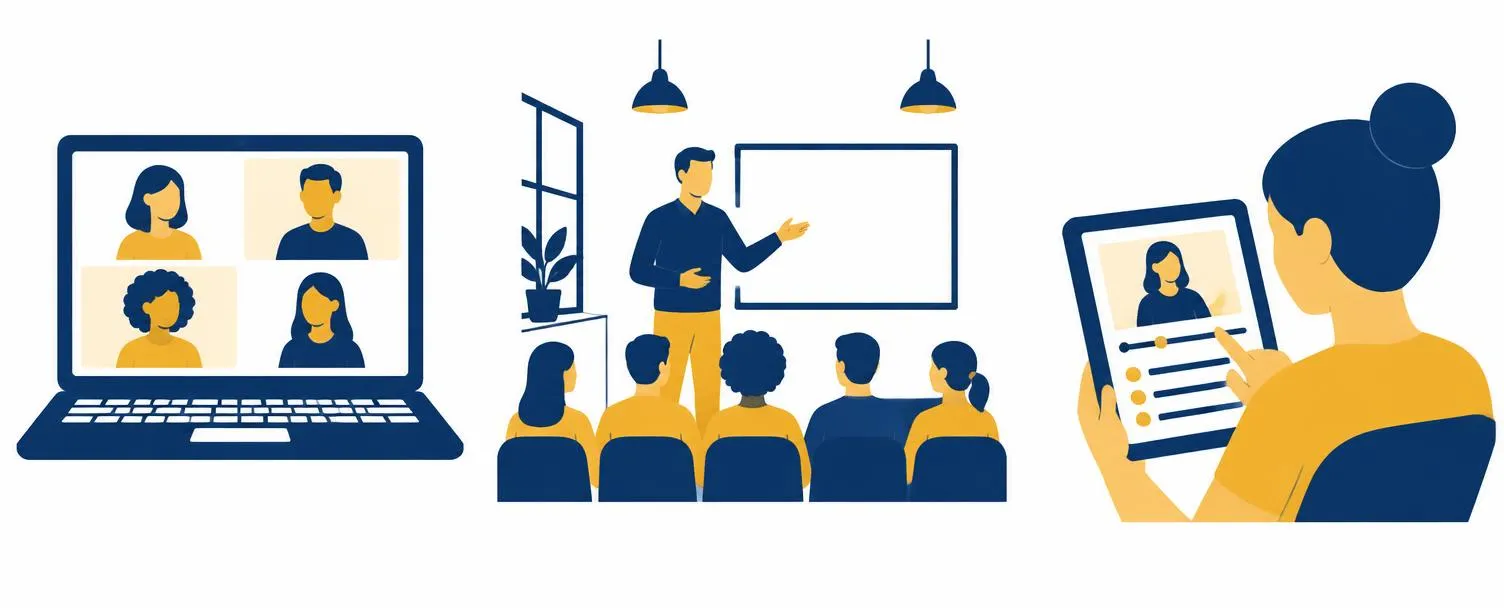 Formation en visio, en présentiel et en e-learning