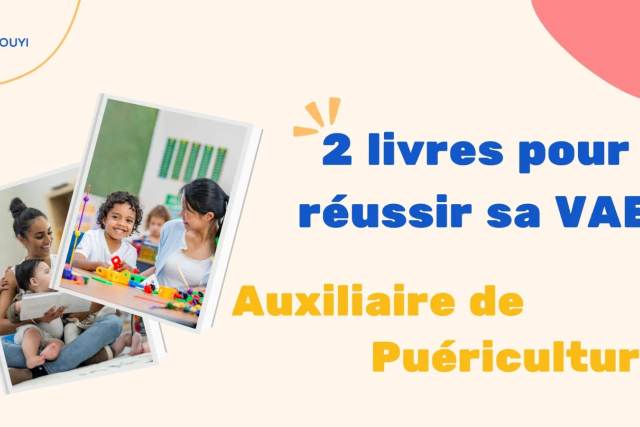 Les 2 livres à acheter pour s'aider dans la VAE Auxiliaire de Puériculture