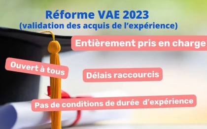 Réforme VAE 2023 : toutes les nouveautés